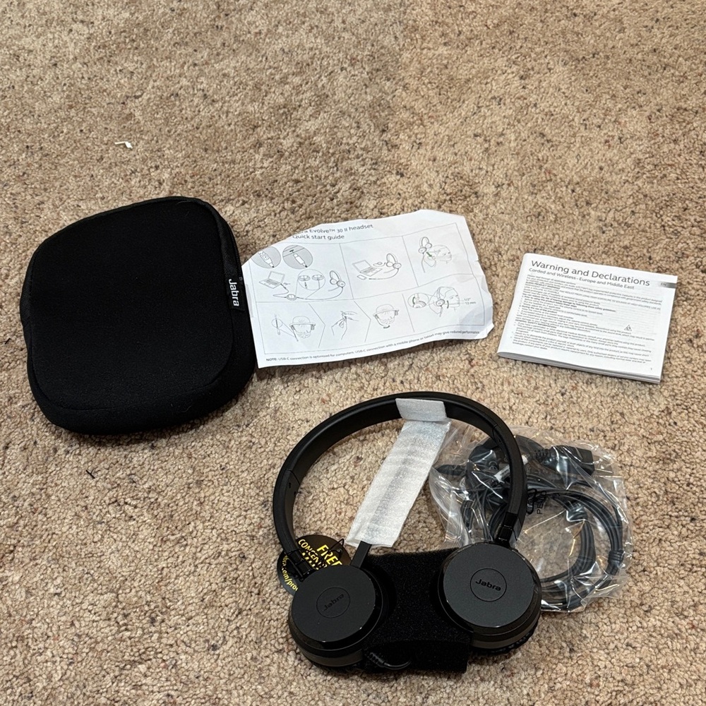 Jabra Black On-Ear Headphones
